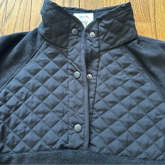 NWT Hippie Rose Quilted Pullover Small Black - Picture 6 of 10